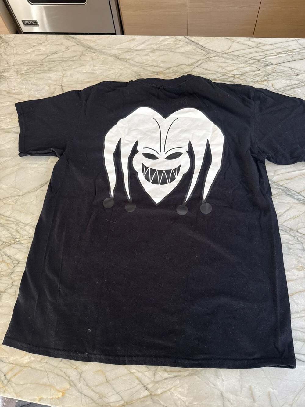 Rejects Clothing Gothic Script Jester Graphic Bla… - image 5